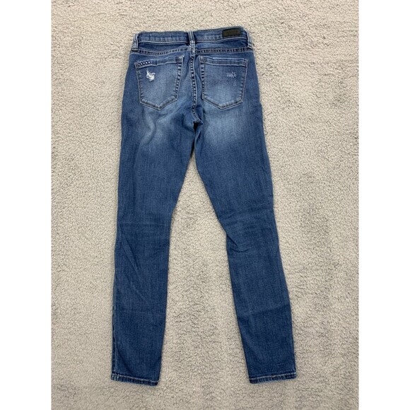 BLANKNYC The Reade 25 Classic Skinny Distressed Denim Blue Jeans 5 Pockets - Picture 4 of 11